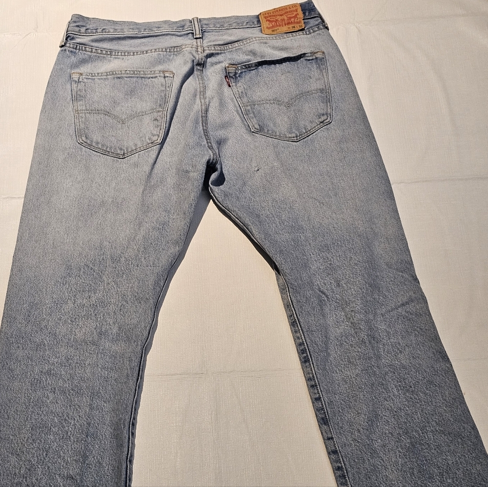 Levis 501 Buttonfly Jeans 36 X 32 - Picture 5 of 12